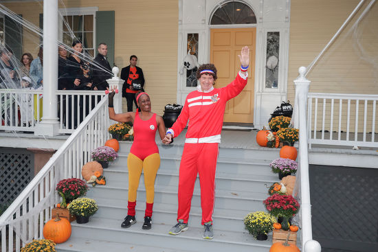 Kids who visited the Gracie Mansion Halloween Party pose i…