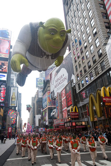 Shrek Balloon Thanksgiving Day Parade New Editorial Stock Photo - Stock ...