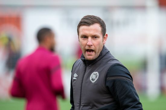 Heart Midlothian Coach Andy Kirk Supervises Editorial Stock Photo ...