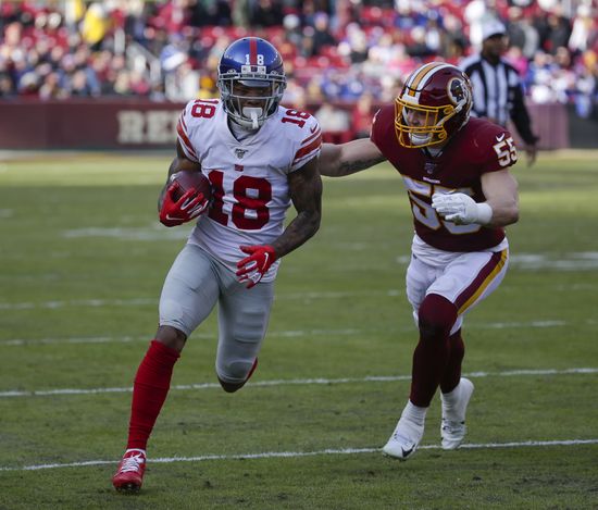 New York Giants Wr 18 Damari Editorial Stock Photo - Stock Image