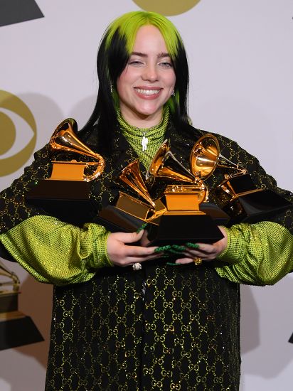 Billie Eilish Her Grammys Album Year Editorial Stock Photo - Stock