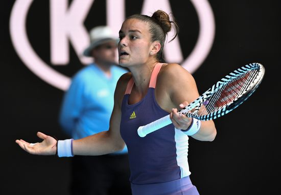 Maria Sakkari Shows Frustration During Her Editorial Stock Photo ...