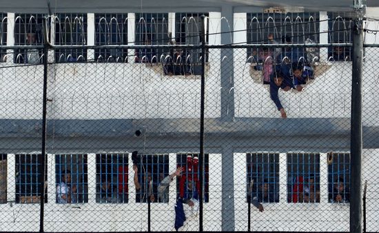 Inmates Waves Throught Windows After Riots Editorial Stock Photo ...