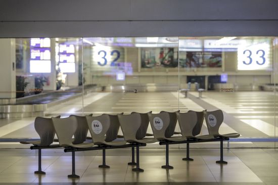 Rows Empty Benches Arrival Hall Changi Editorial Stock Photo - Stock ...