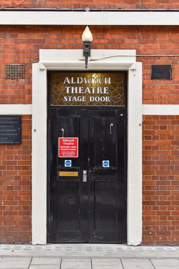 Stage Door Aldwych Theatre Pictured Closed Editorial Stock Photo ...