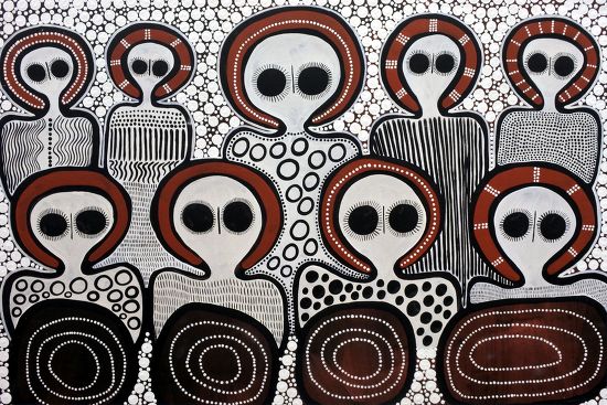 Aboriginal Dot Painting Artworkbefore Indigenous Australian Editorial Shutterstock 10733763c