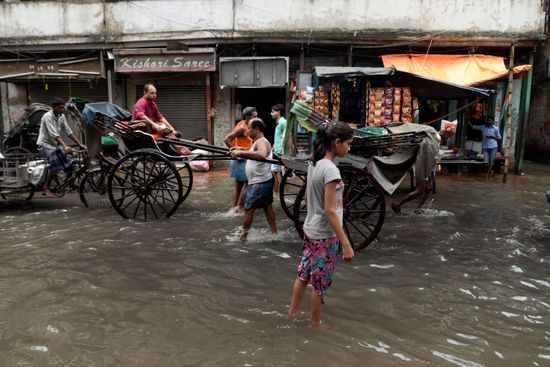 Hand Pulls Rickshaw Carry People Through Editorial Stock Photo - Stock ...
