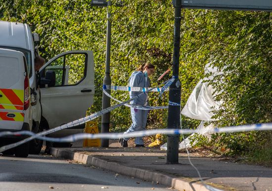 Police Forensics Scene Mitcham Where Body Editorial Stock Photo Stock