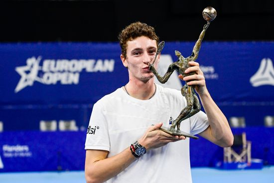 French Ugo Humbert Celebrates Trophy After Editorial Stock Photo ...