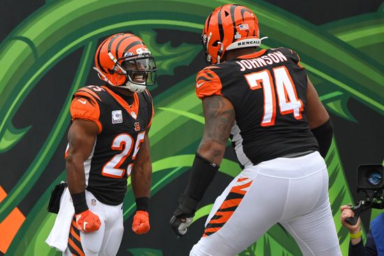 October 25, 2020: Giovani Bernard #25 of the Cincinnati Bengals