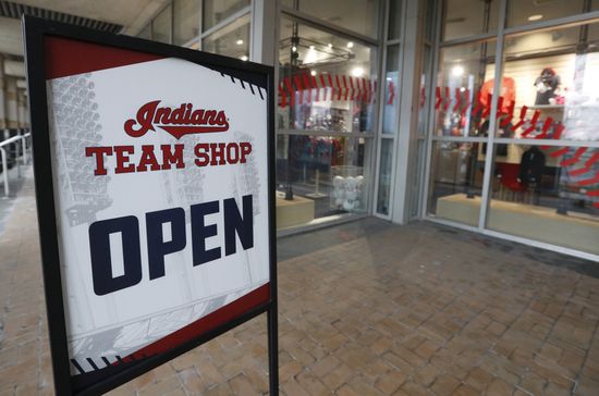 Cleveland Indians Team Shop Open Progressive Editorial Stock Photo - Stock  Image
