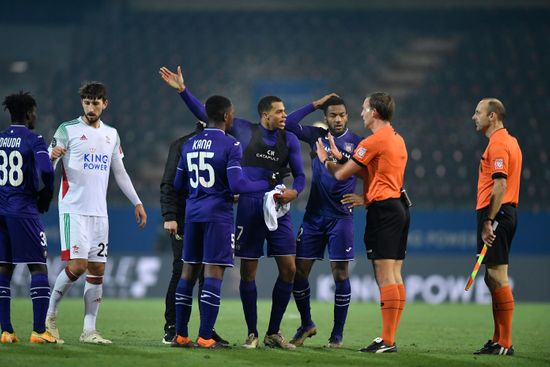 Anderlechts Lukas Nmecha Receives Yellow Card Editorial Stock Photo - Stock  Image