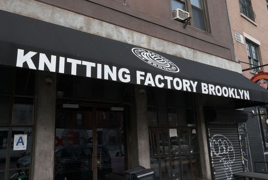 Exterior Knitting Factory Williamsburg Neighborhood Brooklyn Editorial