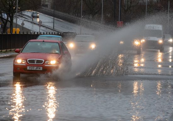 Cars Lorries Hit Flooding On A4 Editorial Stock Photo - Stock Image ...