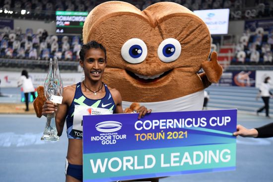 Lemlem Hailu Ethiopia Celebrates After Winning Editorial Stock Photo