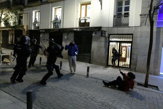 Madrid Riots Thousands Demand Pablo Hasel Editorial Stock Photo - Stock ...