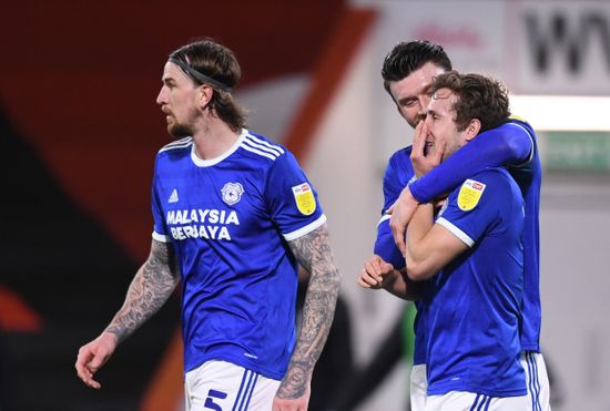 Kieffer Moore Cardiff City Celebrates His Editorial Stock Photo - Stock ...