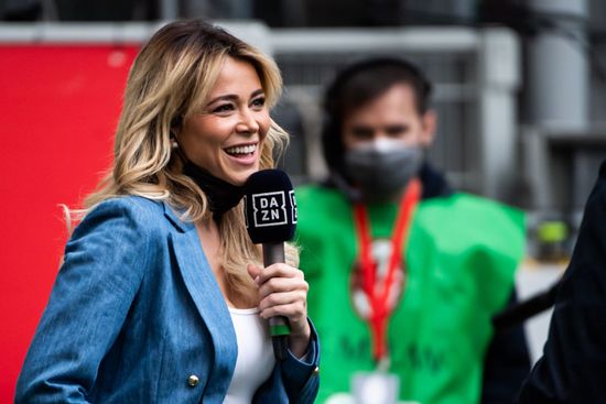 Diletta Leotta Dazn Italia During Match Editorial Stock Photo - Stock ...