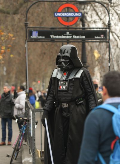 Busker Dressed Darth Vader Fictional Character Editorial Stock Photo ...