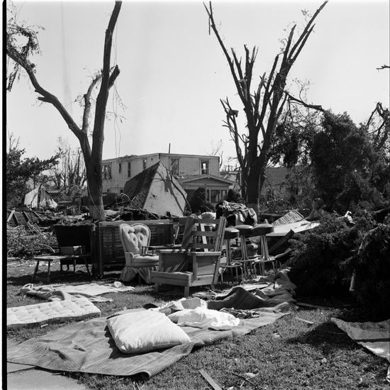 Aftermath Tornado Blackwell Oklahoma 1955 Editorial Stock Photo Stock Image Shutterstock