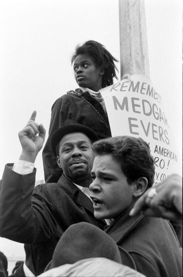 Congress Racial Equality Member Holding Sign Editorial Stock Photo ...