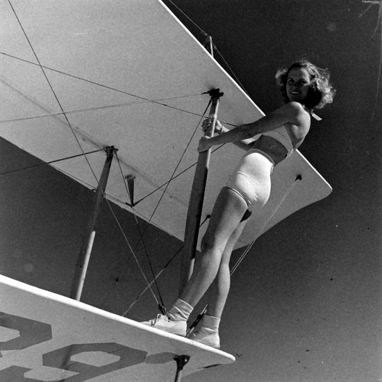 Frances Kari Performing Stunt During California Editorial Stock Photo