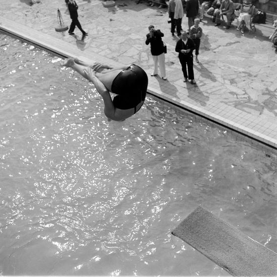 Diver Pat Mccormick Diving Summer Olympics Editorial Stock Photo