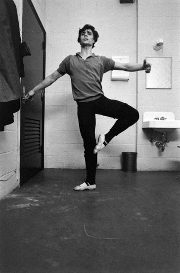 Dancer Edward Villella Practicing Ballet Performance Editorial Stock ...