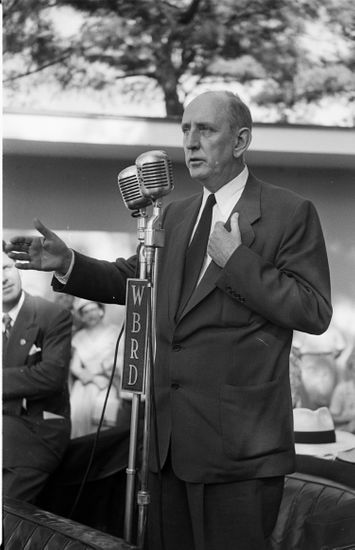 Richard Brevard Russell Junior Giving Speech Editorial Stock Photo ...