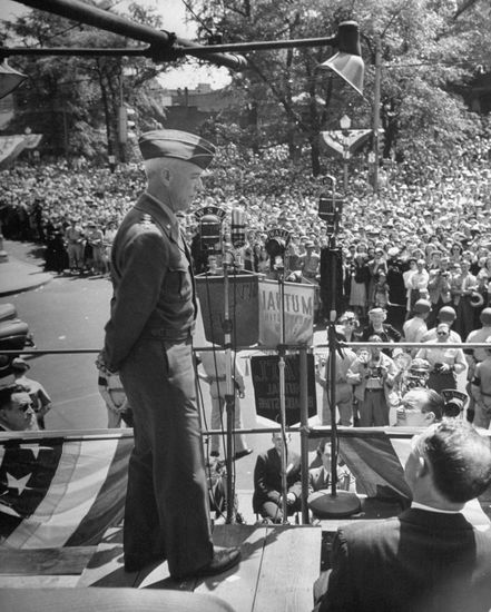 General Courtney Hicks Hodges Standing Front Editorial Stock Photo ...