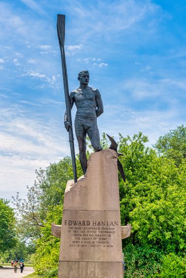 Edward Hanlan Sculpture Hanlan Point Which Editorial Stock Photo ...