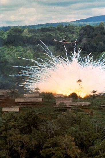 Aerial View American Plane Drops Incendiary Editorial Stock Photo ...