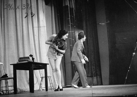 Man Woman Performing On Stage Minskys Editorial Stock Photo - Stock ...