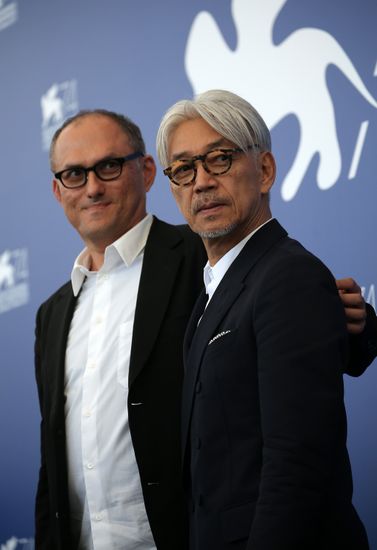 Stephen Nomura Schible Ryuichi Sakamoto Attend Editorial Stock Photo 