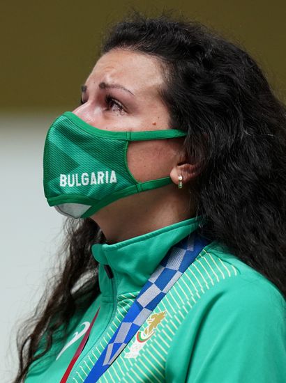 Kostadinova Bulgaria Reacts On Podium Editorial Stock Photo