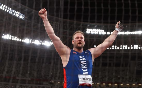 Eivind Henriksen Norway Celebrates After Winning Editorial Stock Photo
