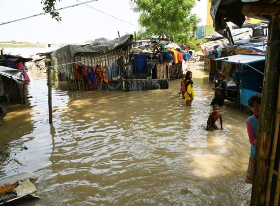 View Flooded Ganga River Lct Ghat Editorial Stock Photo - Stock Image ...