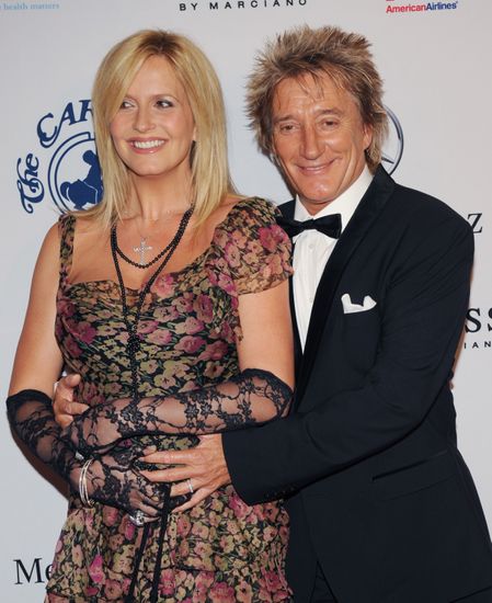 Singer Rod Stewart His Wife Penny Editorial Stock Photo - Stock Image ...