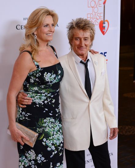 Singer Rod Stewart His Wife Penny Editorial Stock Photo - Stock Image ...