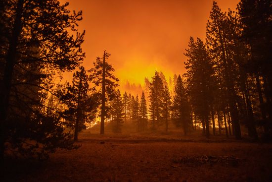 Caldor Fire Approaches Community Homes Meyers Editorial Stock Photo ...