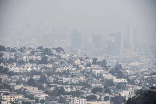 Smoke Fires Northern California Lowers Visability Editorial Stock Photo ...