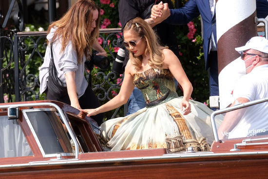 Jennifer Lopez Seen Dolce Gabbana Strapless Editorial Stock Photo ...
