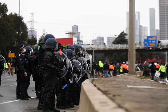 Line Riot Control Officers On Westgate Editorial Stock Photo - Stock ...