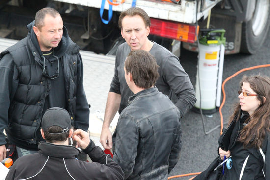 Nicolas Cage Talking His Stunt Double Editorial Stock Photo Stock