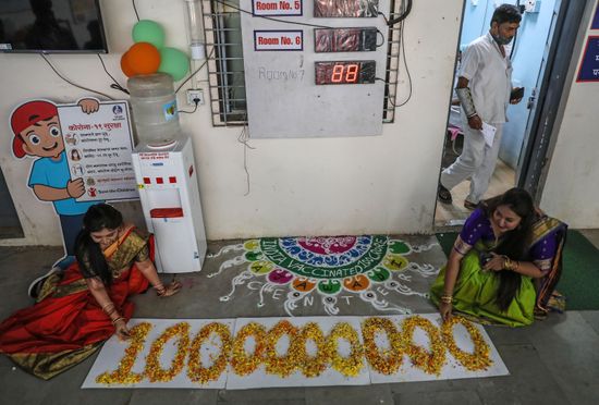Indian Medical Staff Create Rangoli Decoration Editorial Stock Photo ...