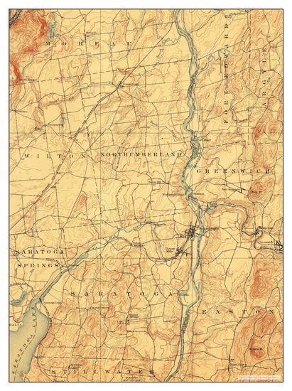 Usa Timeless Maps Schuylerville New York Editorial Stock Photo - Stock ...