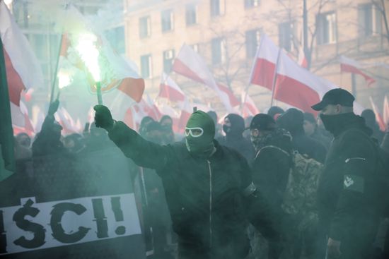 nationalist march dominates polands independence day