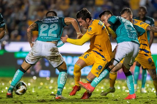 Juan Vigon Tigres Uanl Action Against Editorial Stock Photo - Stock ...