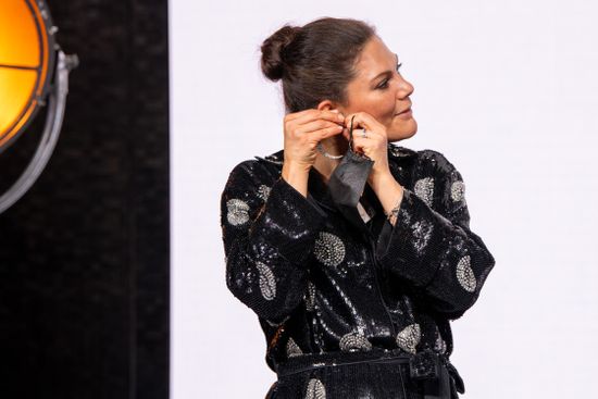 Crown Princess Victoria Sweden Attends Frenchswedish Editorial Stock