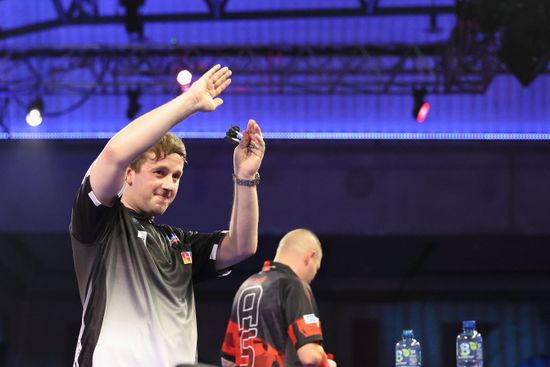 Callan Rydz Celebrates Winning Match Against Editorial Stock Photo ...